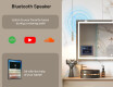 Rounded Modern LED Mirror with iPad Displine L141 Frame #4