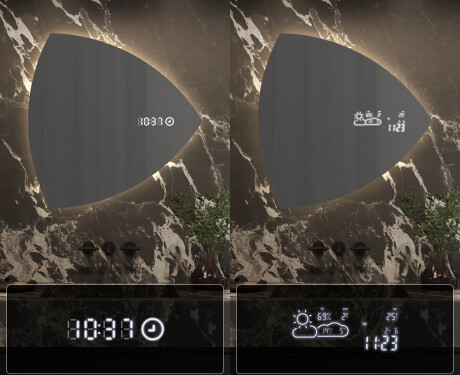 Irregular Mirror LED Lighted decorative design T221 #7