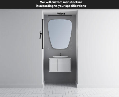 Irregular Mirror LED Lighted decorative design Z221 #3