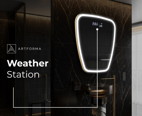 Irregular Mirror LED Lighted decorative design Z222 #7