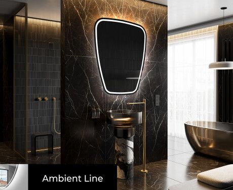 Irregular Mirror LED Lighted decorative design Z223