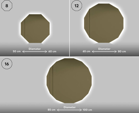 Backlit LED Bathroom Mirror L113 #11