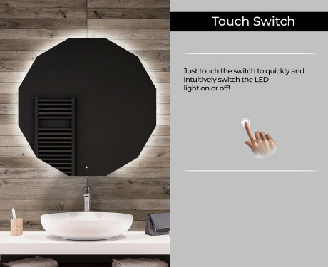 Backlit LED Bathroom Mirror L113 #6