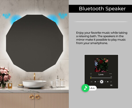 Backlit LED Bathroom Mirror L113 #7