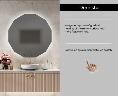 Backlit LED Bathroom Mirror L113 #8