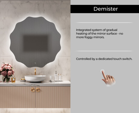 Backlit LED Bathroom Mirror L193 #7