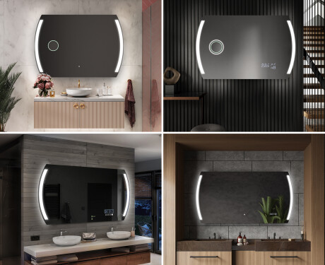 Designer Backlit LED Bathroom Mirror L68 #9