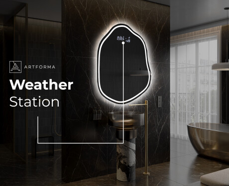 Irregular Mirror LED Lighted decorative design E223 #7