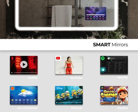 PremiumLine Illuminated Bathroom LED Lighted Mirror L141 #6