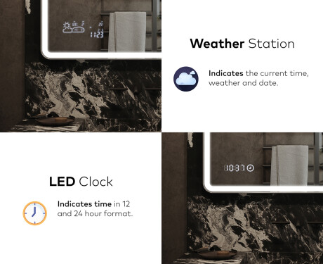 PremiumLine Illuminated Bathroom LED Lighted Mirror L141 #7