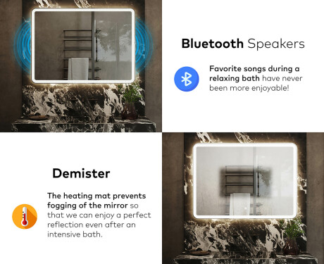 PremiumLine Illuminated Bathroom LED Lighted Mirror L141 #6