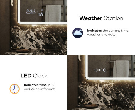 PremiumLine Illuminated Bathroom LED Lighted Mirror L141 #7