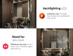 Designer Backlit LED Bathroom Mirror L142 #5