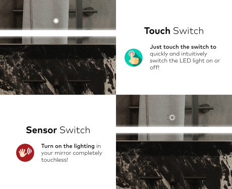 Illuminated Bathroom Mirror LED Lighting L143 #9