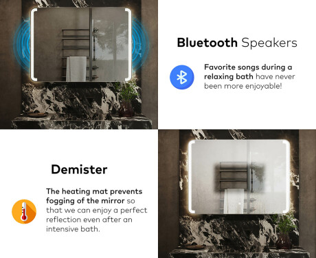 Illuminated Bathroom Mirror LED Lighting L144 #6