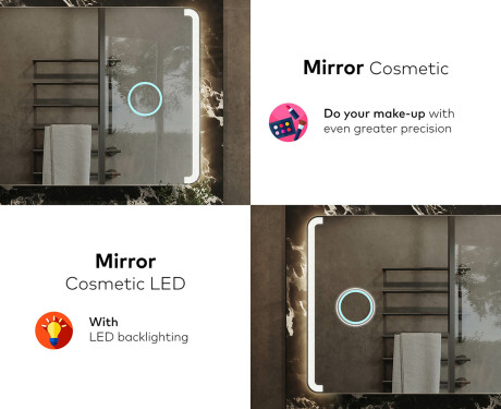 Illuminated Bathroom Mirror LED Lighting L144 #8