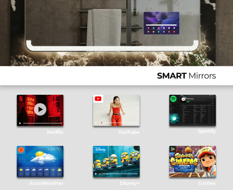 PremiumLine Illuminated Bathroom LED Lighted Mirror L145 #3