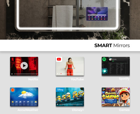 Bathroom Mirror LED Lighted Rectangular L147 #5