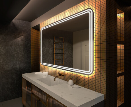 Bathroom Mirror LED Lighted Rectangular L148