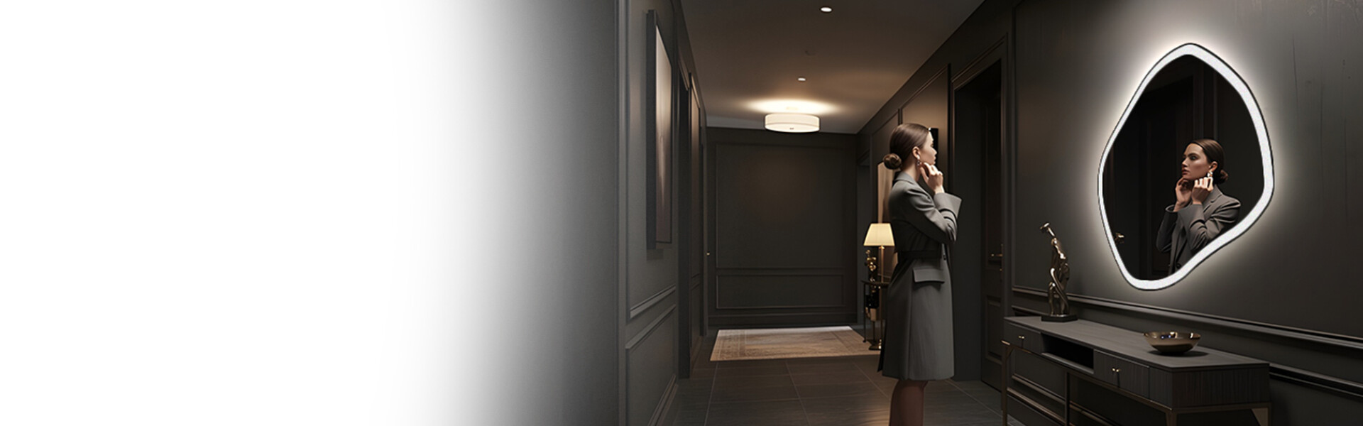 Irregular-Shaped LED Mirrors